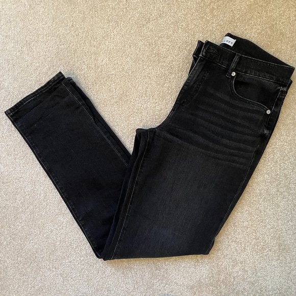 LOFT Denim - LOFT Black The Girlfriend Jeans Black Denim - Size 28 / 6